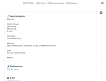 Tablet Screenshot of ccm-motorcycles.ch
